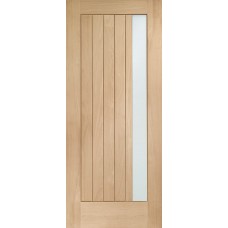 Trieste Double Glazed External Oak Door (M&T) with Obscure Glass